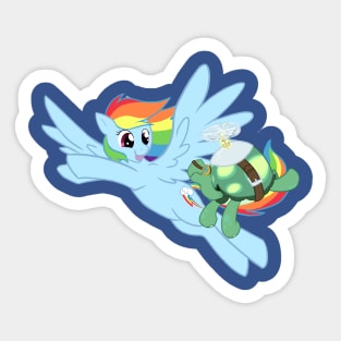 Rainbow Dash and Tank Sticker